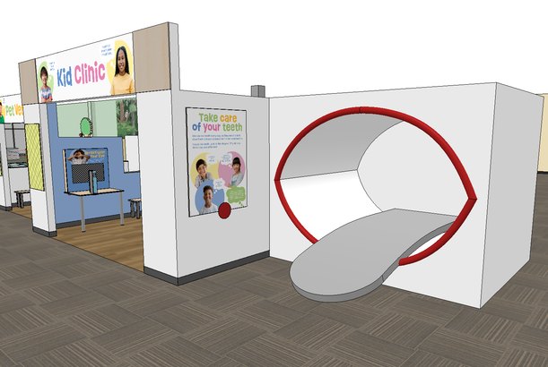 Rendering of The Big Mouth exhibit
